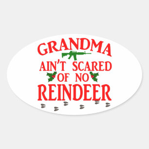 Sticker Ovale Grand-Mère S'Est Fait Rendre