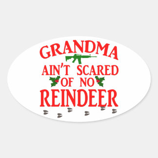 Sticker Ovale Grand-Mère S'Est Fait Rendre