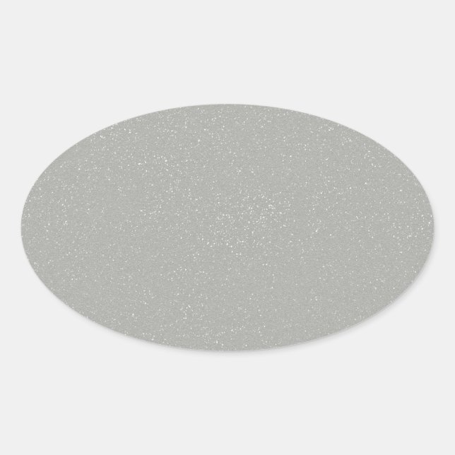 Sticker Ovale Gris de glacier de PANTONE avec des parties (Devant)