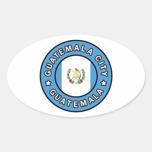 Sticker Ovale Guatemala (Devant)