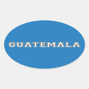Sticker Ovale Guatemala City Guatemala