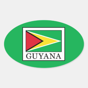 Sticker Ovale Guyana