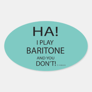 Sticker ovale Ha Baritone