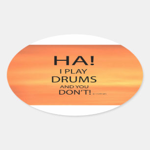 Sticker ovale Ha Drums