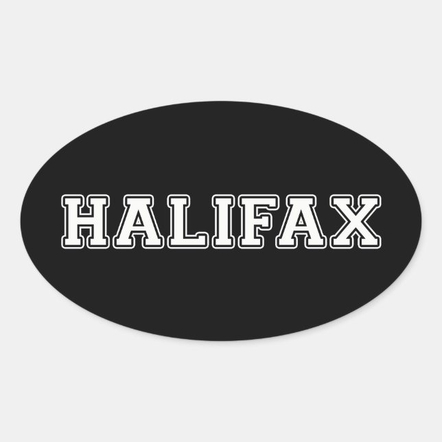 Sticker Ovale Halifax (Devant)