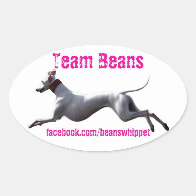 Sticker Ovale Haricots de l'équipe Oval Decal (Devant)