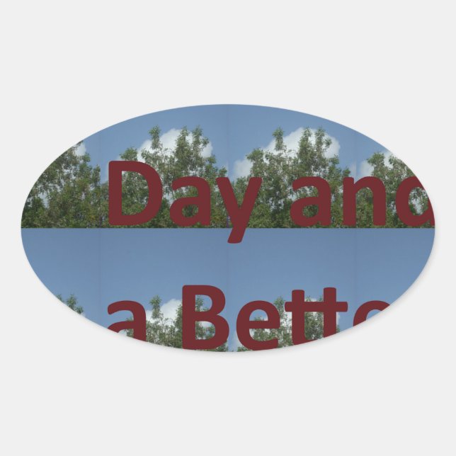 Sticker Ovale Have a nice (Devant)