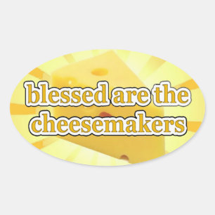 Sticker Ovale Heureux Les Fromasseurs Amateurs De FROMAGE SONT-I