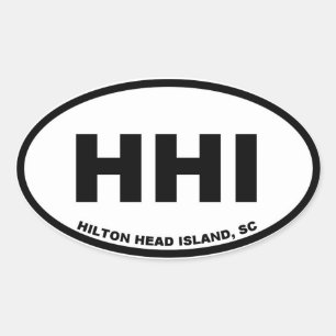Sticker Ovale Hilton Head Island
