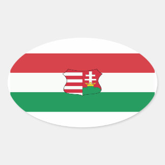 Sticker Ovale Hongrie Oval de voiture