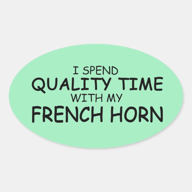 Sticker ovale Horne Française (Devant)