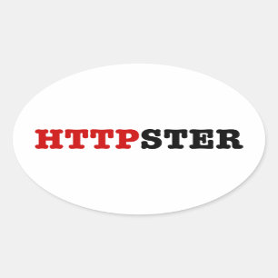STICKER OVALE HTTPSTER