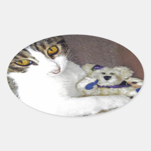 Sticker Ovale Huile d'ours