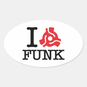 Sticker Ovale I 45 Adaptateur Funk