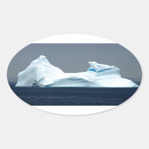 Sticker Ovale Icebergs de Terre-Neuve