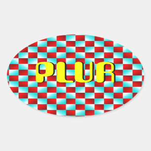 Sticker Ovale Illusion optique