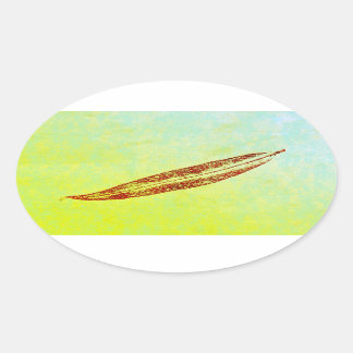 Sticker Ovale Images prises à partir de l'autocollant d'impressi