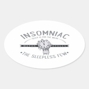 Sticker Ovale Insomniaque