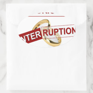 Sticker Ovale Interruption Glorieuse : Un début en or