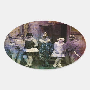 Sticker Ovale Intervalle au cirque