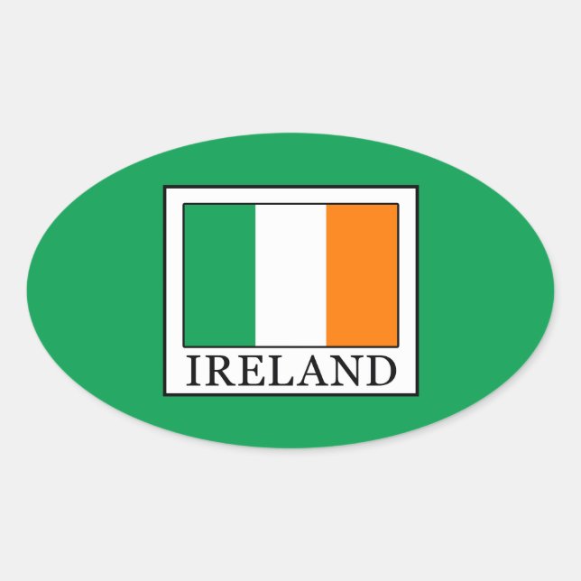 Sticker Ovale Irlande (Devant)