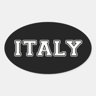 Sticker Ovale Italie