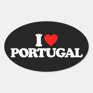 STICKER OVALE J'AIME LE PORTUGAL