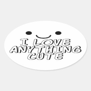 Sticker Ovale J'Aime Tout Ce Qui Est Mal