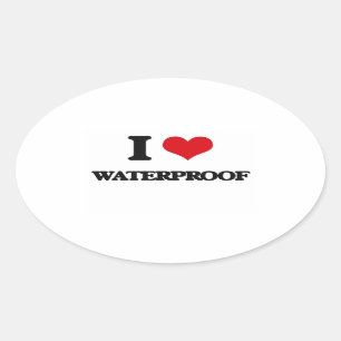Sticker Ovale J'aime Waterproof
