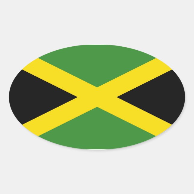 STICKER OVALE JAMAICA (Devant)