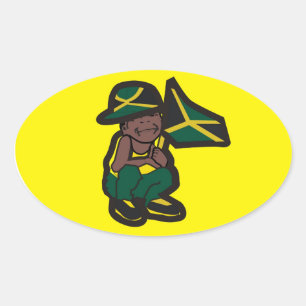 STICKER OVALE JAMAICA GARY