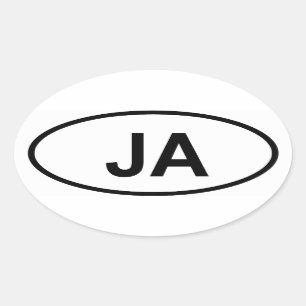 Sticker Ovale Jamaïque