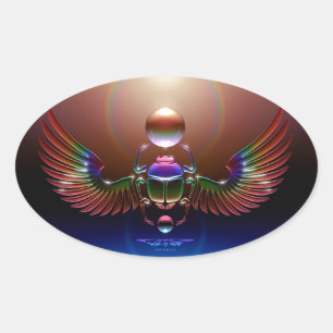 Sticker Ovale JMR - Crystal Scarab