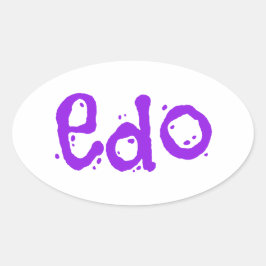 Sticker Ovale Joli Edo