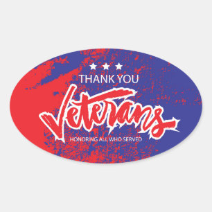 Sticker Ovale Jour des anciens combattants