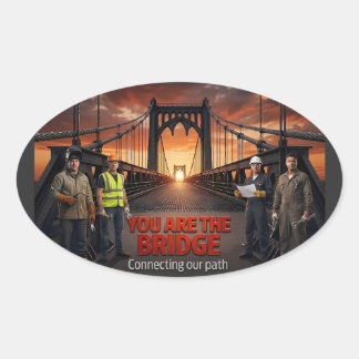 Sticker Ovale Journée internationale des travailleurs - Vous ête