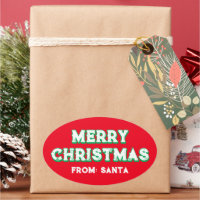 Joyeux Noël De Père Noël Texte Modifiable Rouge Ov