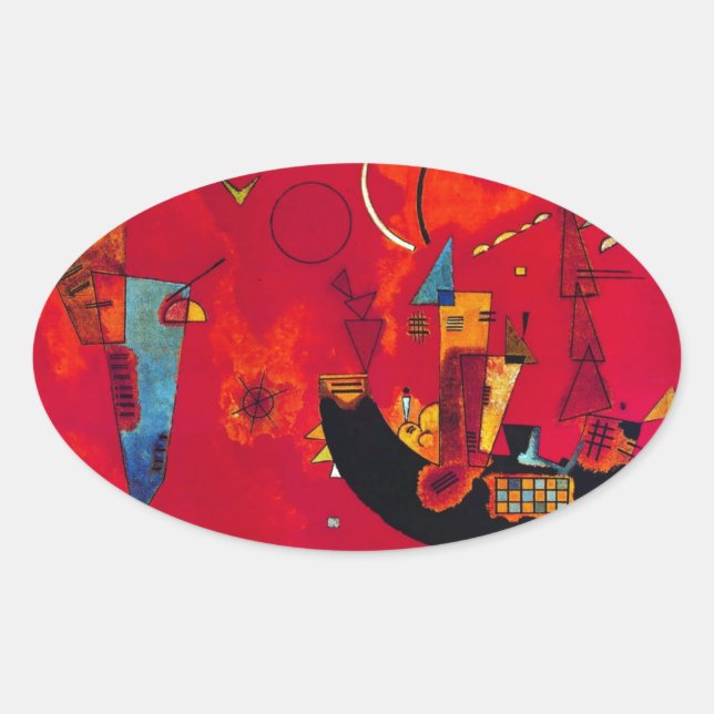 Sticker Ovale Kandinsky Mit und Gegen (Devant)