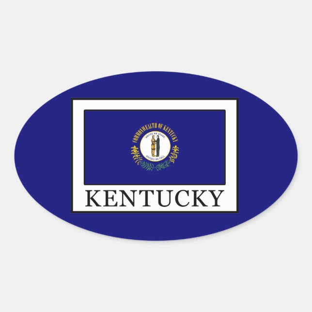 Sticker Ovale Kentucky (Devant)