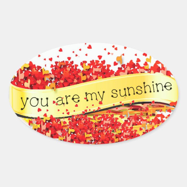 STICKER OVALE KISSES DE SOLEIL (Devant)