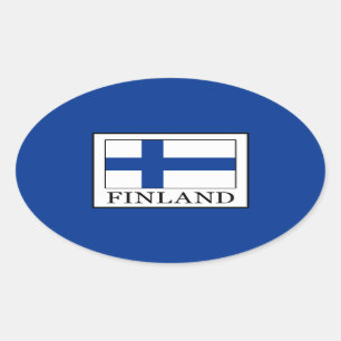 Sticker Ovale La Finlande