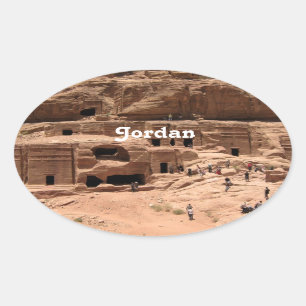 Sticker Ovale La Jordanie