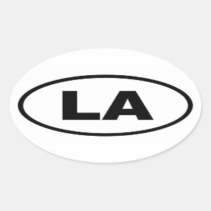 Sticker Ovale LA Los Angeles