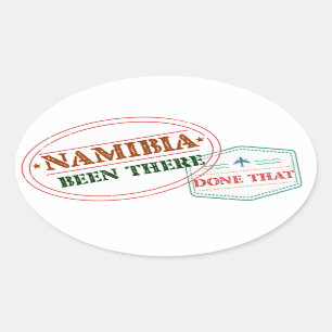 Sticker Ovale La Namibie A Fait Cela
