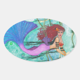 Sticker Ovale La Sphère Mer