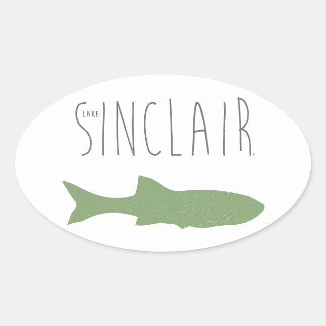 Sticker Ovale Lac Sinclair (Devant)