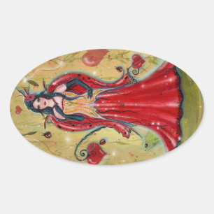 Sticker Ovale Ladybug Fairy Heart valentine fairy par Renee