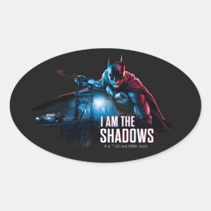 Sticker Ovale Le Graphique De Caractères Batman - Je Suis Les O