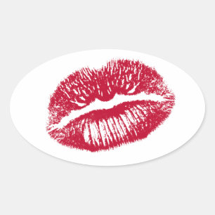 Sticker Ovale Le Kiss