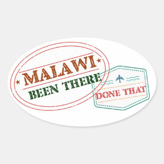 Sticker Ovale Le Malawi A Fait Cela